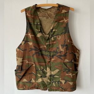 Vintage 50’s Camo Hunting Army Vest